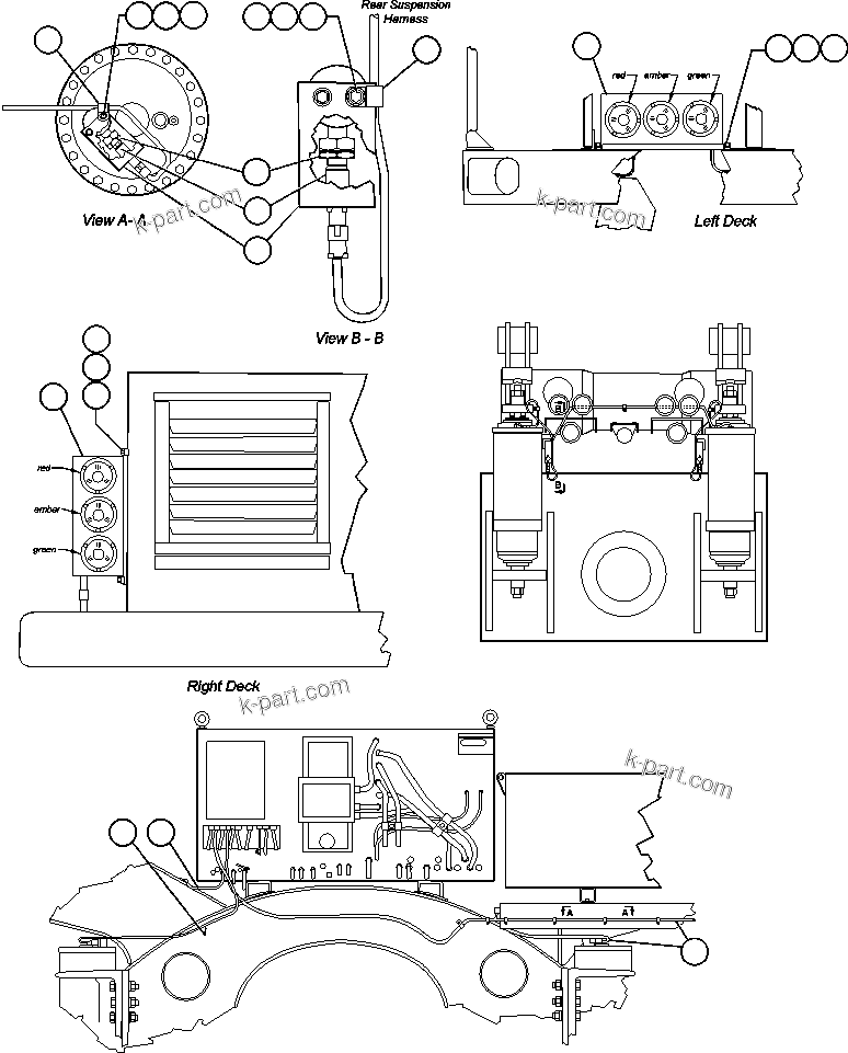 Komatsu parts book diagram for AFE47-Q 730E  S/N 32691  ROSSING URANIUM: PAYLOAD METER SYSTEM