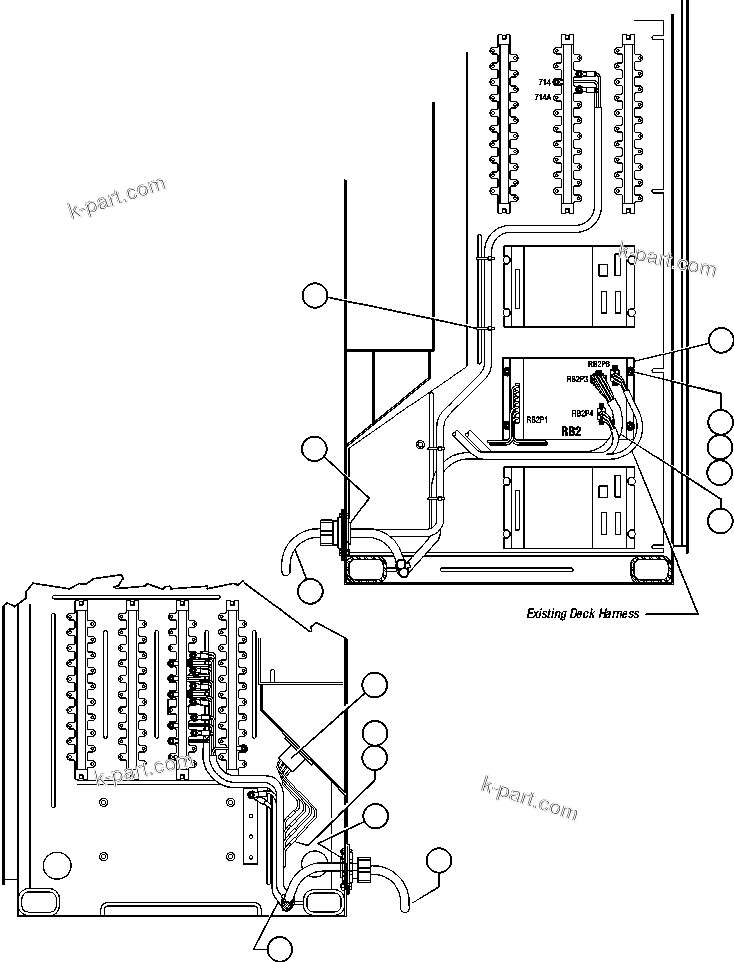 Komatsu parts book diagram for AFE47-Q 730E  S/N 32691  ROSSING URANIUM: PAYLOAD METER SYSTEM - 1