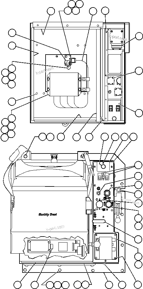 Komatsu parts book diagram for AFE47-V 730E S/N 32795 & 32797   ISCOR GROOTEGELUK: CAB INTERFACE COMPARTMENT