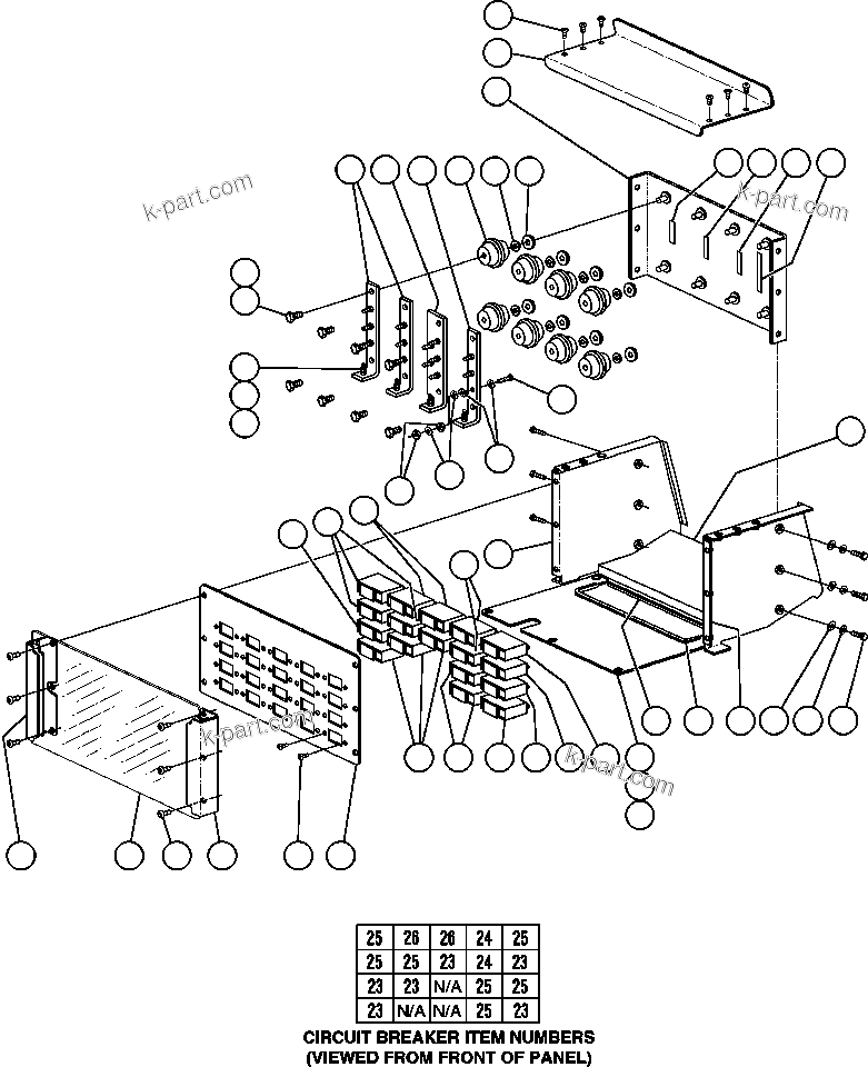 Komatsu parts book diagram for AFE47-V 730E S/N 32795 & 32797   ISCOR GROOTEGELUK: DISTRIBUTION POWER BUS