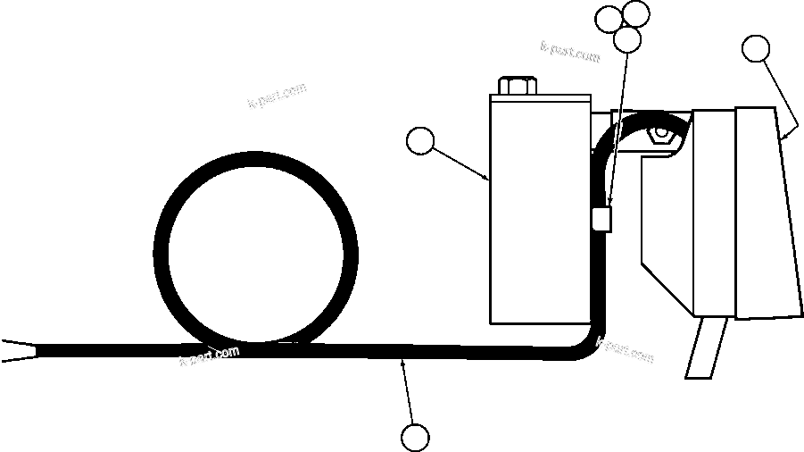 Komatsu parts book diagram for AFE47-V 730E S/N 32795 & 32797   ISCOR GROOTEGELUK: AXLE HOUSING PORTABLE LIGHT (TY1408)