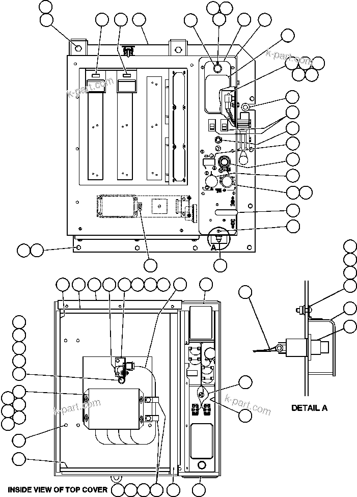 Komatsu parts book diagram for AFE48-AC  930E S/N A30076-A30078 & A30080 SYNCRUDE: CAB INTERFACE COMPARTMENT
