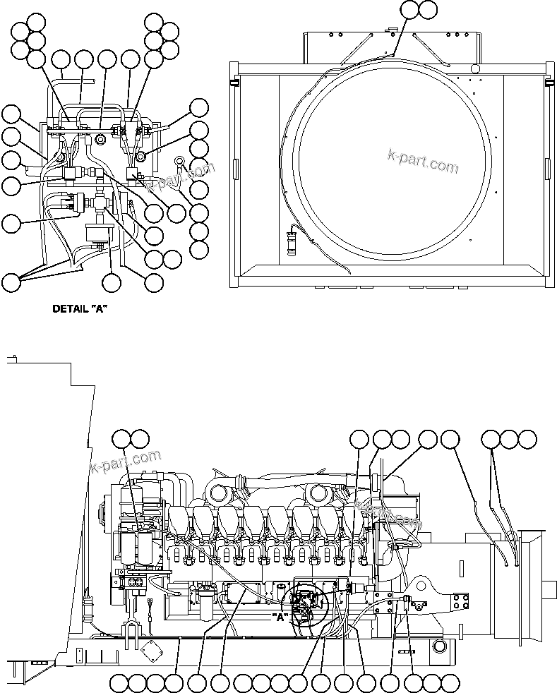 Komatsu parts book diagram for AFE48-AC  930E S/N A30076-A30078 & A30080 SYNCRUDE: ENGINE ELECTRICAL - LEFT SIDE