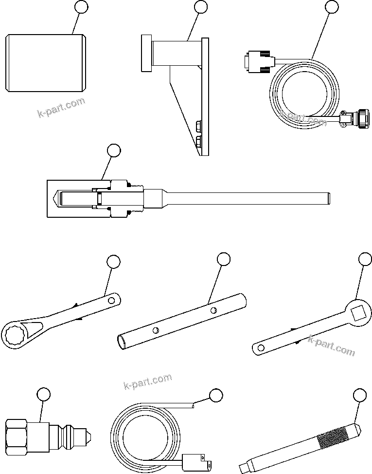 Komatsu parts book diagram for AFE48-AC  930E S/N A30076-A30078 & A30080 SYNCRUDE: TOOL GROUP - DOMESTIC