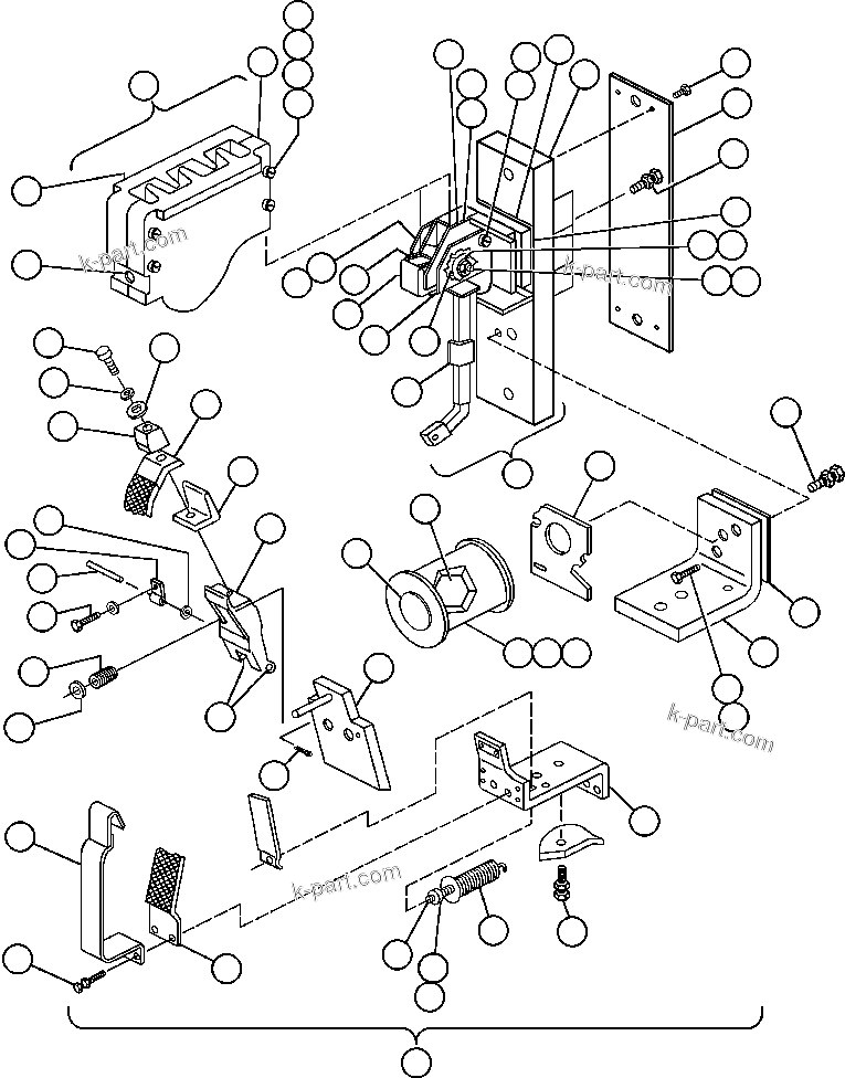 Komatsu parts book diagram for AFE48-AC  930E S/N A30076-A30078 & A30080 SYNCRUDE: CONTACTOR - G.F. (TV3419)