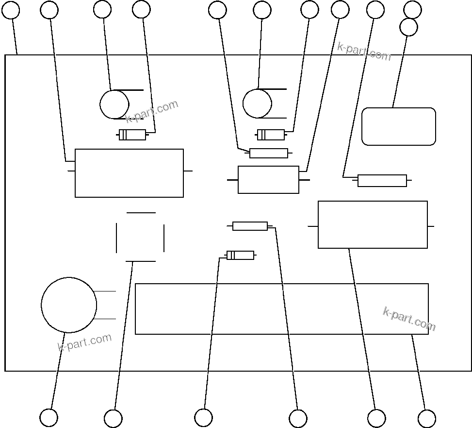 Komatsu parts book diagram for AFE48-AC  930E S/N A30076-A30078 & A30080 SYNCRUDE: FAULT DETECTION PANEL (VE6113)