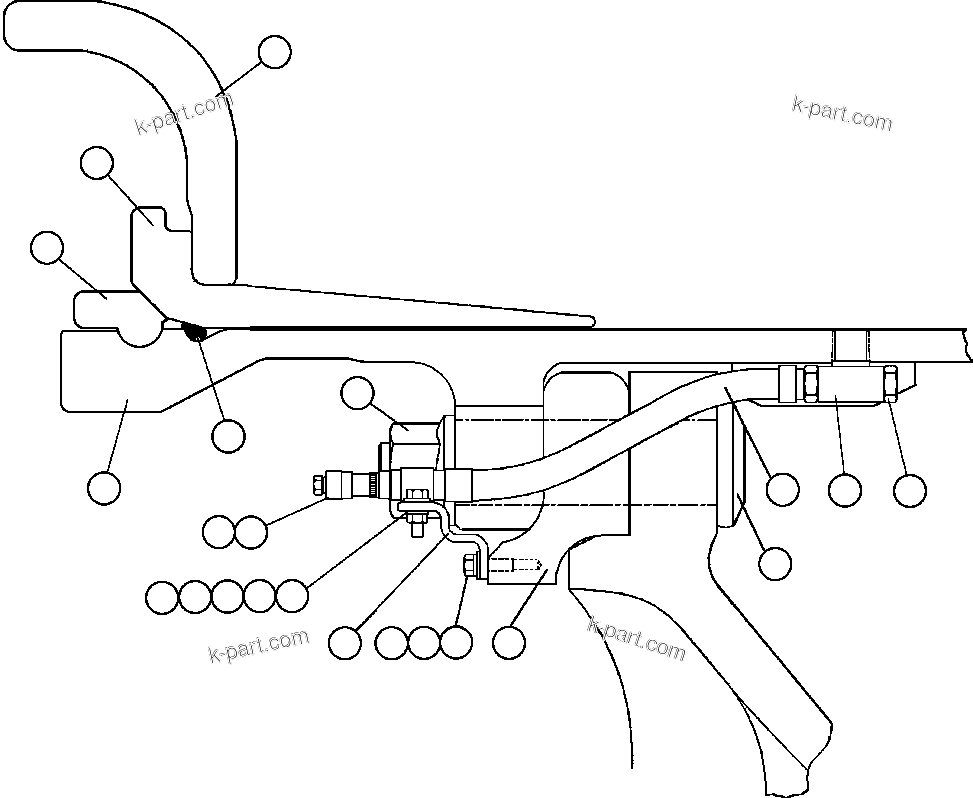 Komatsu parts book diagram for AFE48-AL  930E S/N A30111 MORENCI: FRONT WHEEL & MOUNTING