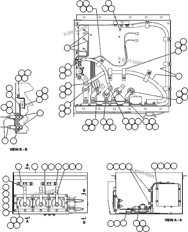 Komatsu parts book diagram for AFE48-AL  930E S/N A30111 MORENCI: BATTERY CONTROL BOX ASSEMBLY (EG7738)
