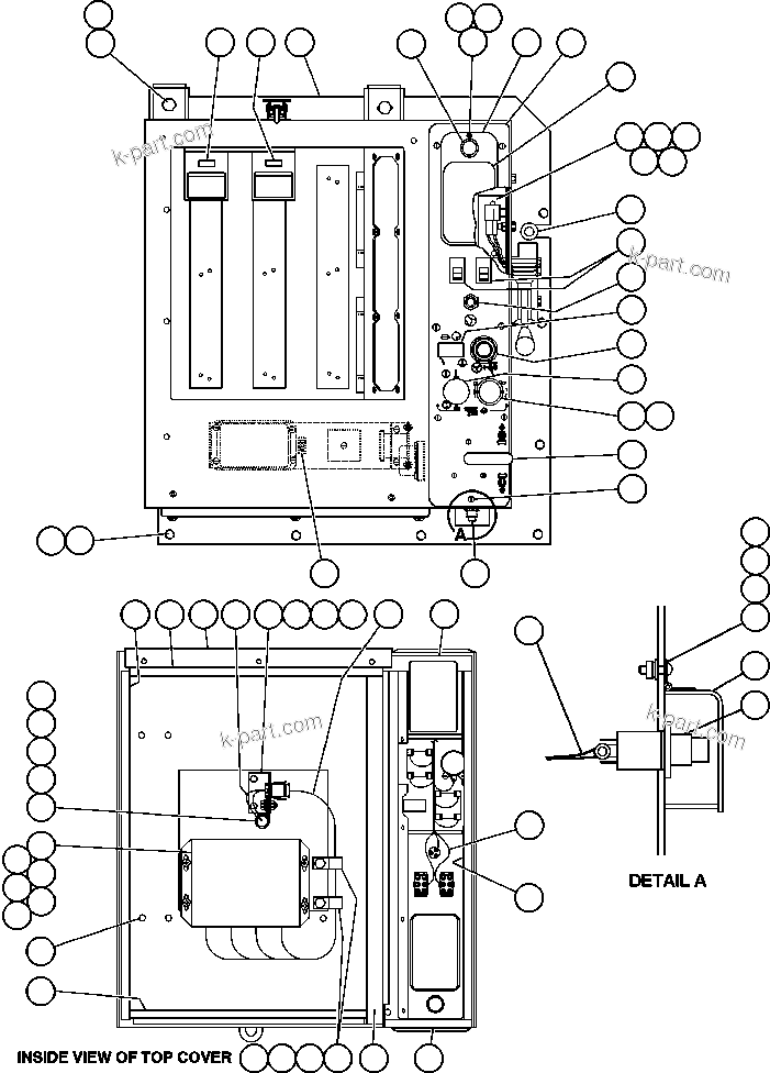 Komatsu parts book diagram for AFE48-AL  930E S/N A30111 MORENCI: CAB INTERFACE COMPARTMENT
