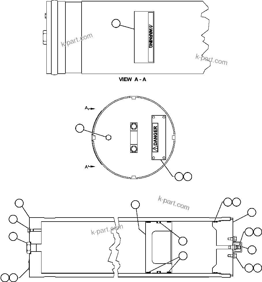 Komatsu parts book diagram for AFE48-AL  930E S/N A30111 MORENCI: BRAKE AUXILIARY ACCUMULATOR ASSM (EC3328)