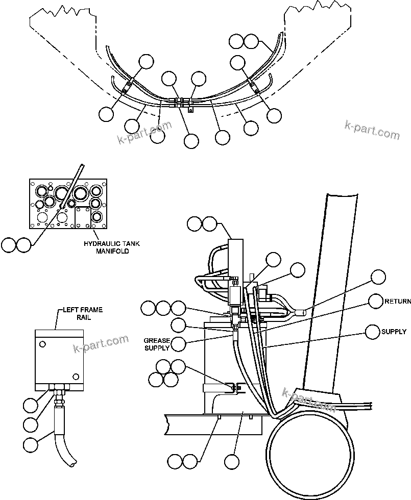 Komatsu parts book diagram for AFE48-AL  930E S/N A30111 MORENCI: AUTOMATIC LUBE SYSTEM - 1