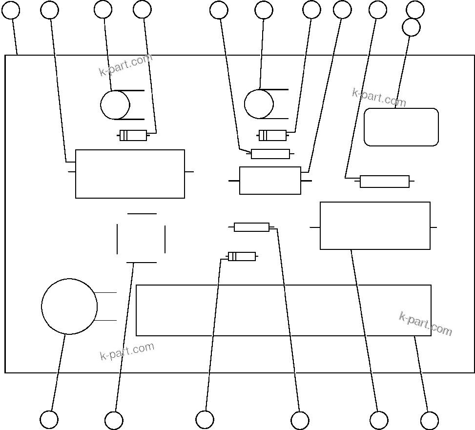 Komatsu parts book diagram for AFE48-AL  930E S/N A30111 MORENCI: FAULT DETECTION PANEL (VE6113)