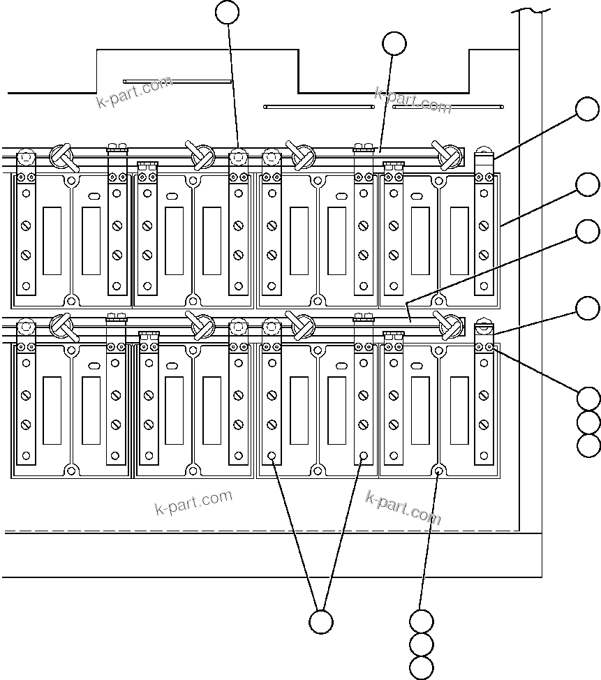 Komatsu parts book diagram for AFE48-AL  930E S/N A30111 MORENCI: CONTROL CABINET (INSIDE LOWER RIGHT FRONT)