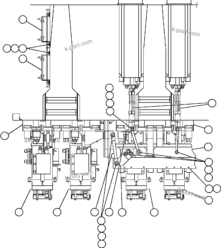Komatsu parts book diagram for AFE48-AL  930E S/N A30111 MORENCI: CONTROL CABINET - INVERTER