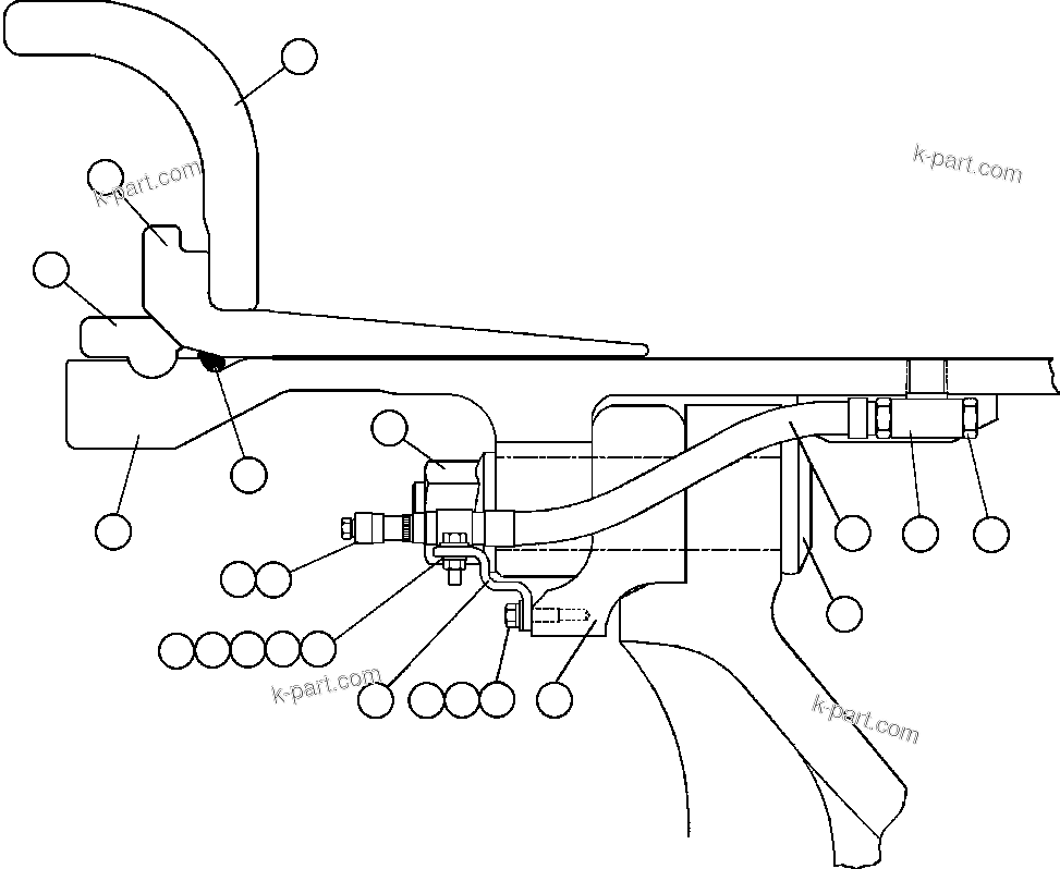 Komatsu parts book diagram for AFE48-AR  930E S/N A30115 SUNCOR: FRONT WHEEL & MOUNTING