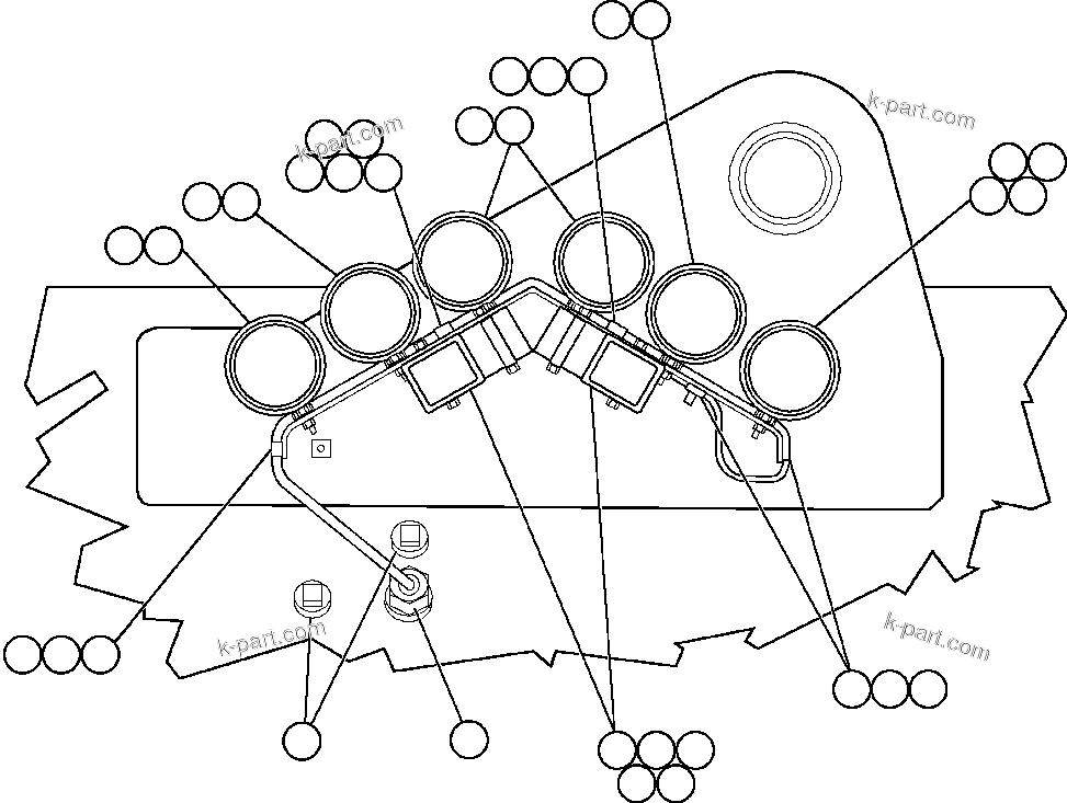 Komatsu parts book diagram for AFE48-AR  930E S/N A30115 SUNCOR: REAR LIGHTS AND BACKUP HORN