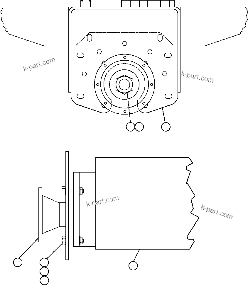 Komatsu parts book diagram for AFE48-AR  930E S/N A30115 SUNCOR: HOIST PUMP INSTALLATION