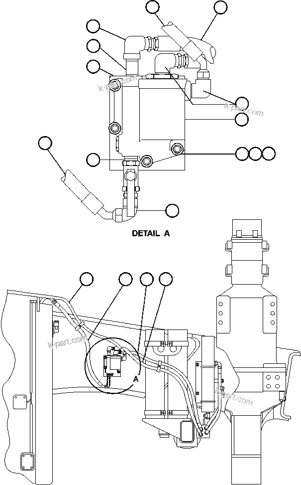 Komatsu parts book diagram for AFE48-AR  930E S/N A30115 SUNCOR: FUEL HEATER INSTALLATION