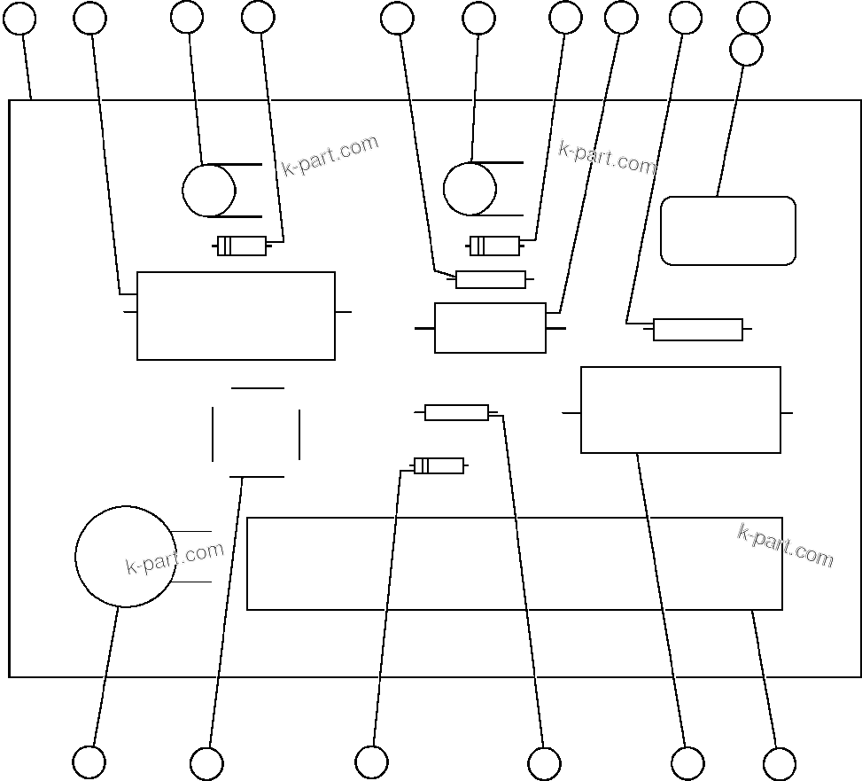 Komatsu parts book diagram for AFE48-AR  930E S/N A30115 SUNCOR: FAULT DETECTION PANEL (VE6113)