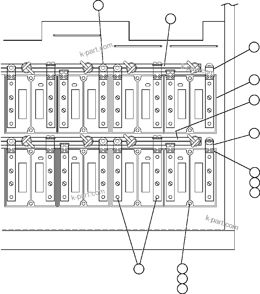 Komatsu parts book diagram for AFE48-AR  930E S/N A30115 SUNCOR: CONTROL CABINET (INSIDE LOWER RIGHT FRONT)