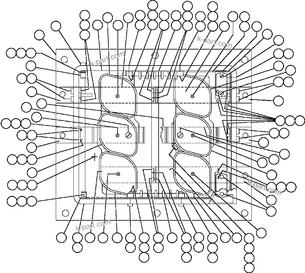 Komatsu parts book diagram for AFE48-AR  930E S/N A30115 SUNCOR: ALTERNATOR EXCITER (A.F.S.E.) (PB8838)
