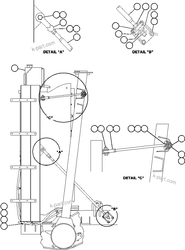 Komatsu parts book diagram for AFE48-AT  930E-2 S/N A30122-A30127 & A30130 BARRICK GOLDSTRIKE: RADIATOR SUPPORT & MOUNTING
