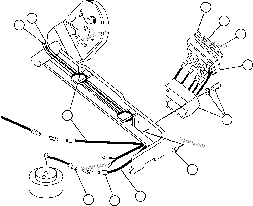 Komatsu parts book diagram for AFE48-AT  930E-2 S/N A30122-A30127 & A30130 BARRICK GOLDSTRIKE: SEAT CONTROL VALVE