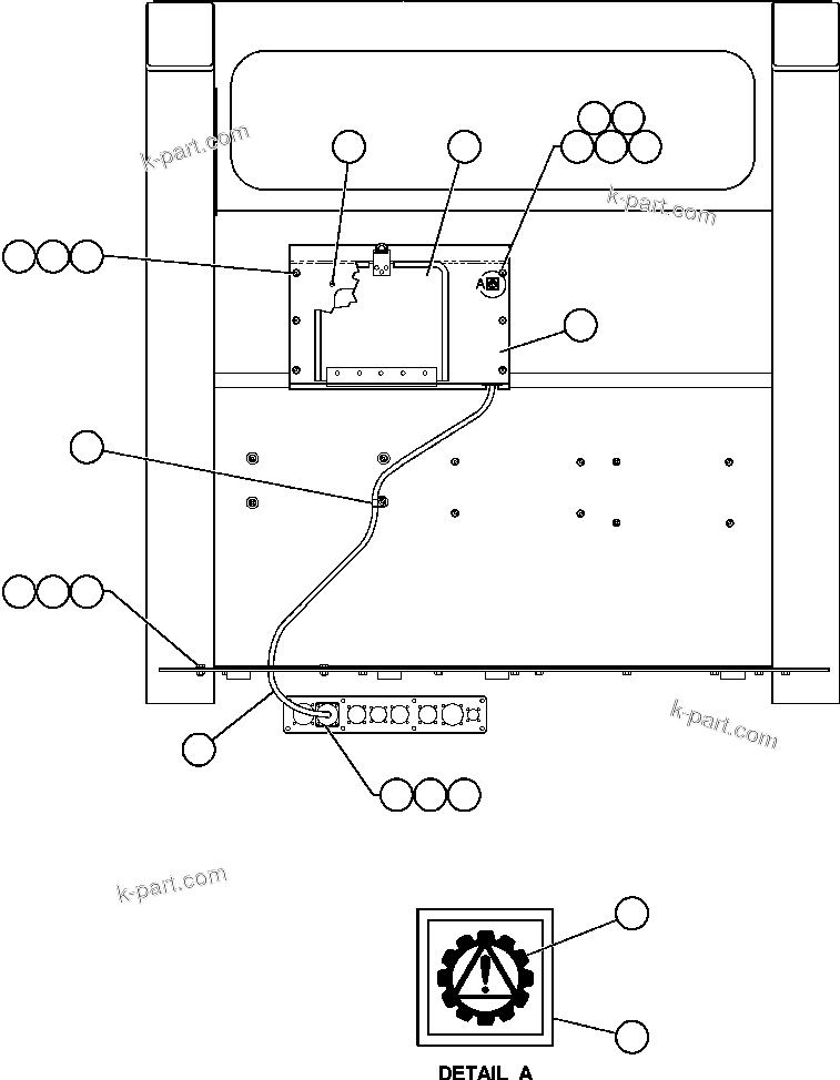 Komatsu parts book diagram for AFE48-AT  930E-2 S/N A30122-A30127 & A30130 BARRICK GOLDSTRIKE: D.I.D. PANEL INSTALLATION & COVER