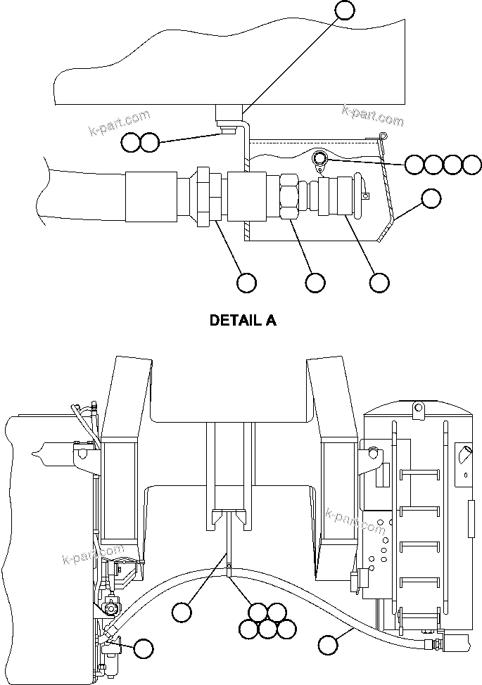 Komatsu parts book diagram for AFE48-AT  930E-2 S/N A30122-A30127 & A30130 BARRICK GOLDSTRIKE: QUICK FUEL - LEFT HAND
