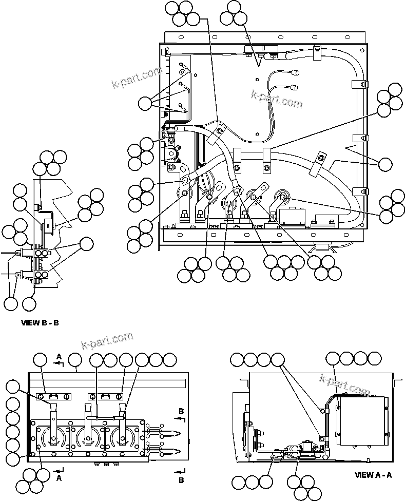 Komatsu parts book diagram for AFE48-AT  930E-2 S/N A30122-A30127 & A30130 BARRICK GOLDSTRIKE: BATTERY CONTROL BOX ASSEMBLY (EG7738)