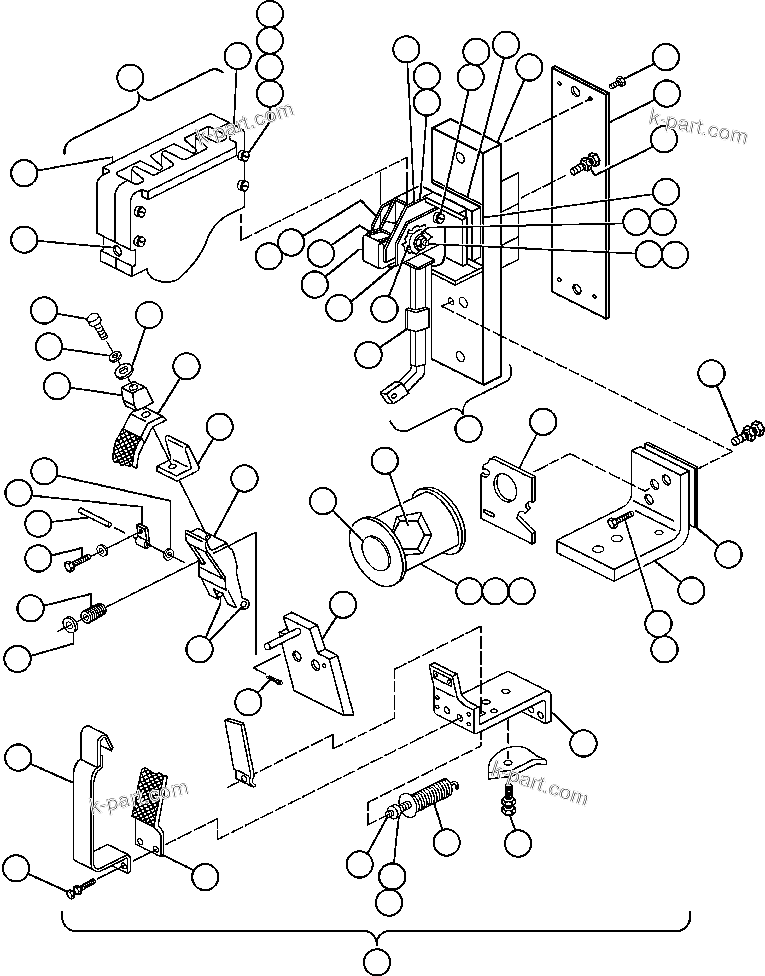 Komatsu parts book diagram for AFE48-AT  930E-2 S/N A30122-A30127 & A30130 BARRICK GOLDSTRIKE: CONTACTOR - G.F. (TV3419)