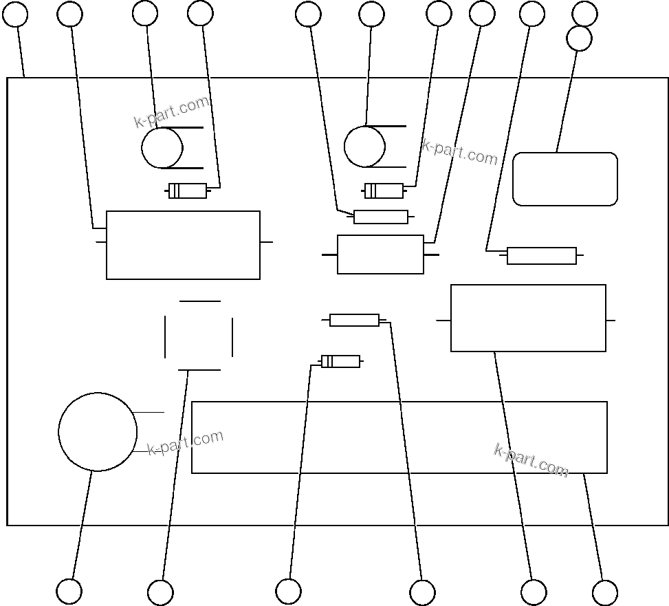 Komatsu parts book diagram for AFE48-AT  930E-2 S/N A30122-A30127 & A30130 BARRICK GOLDSTRIKE: FAULT DETECTION PANEL (VE6113)