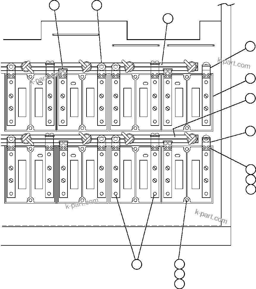 Komatsu parts book diagram for AFE48-AT  930E-2 S/N A30122-A30127 & A30130 BARRICK GOLDSTRIKE: CONTROL CABINET (INSIDE LOWER RIGHT FRONT)