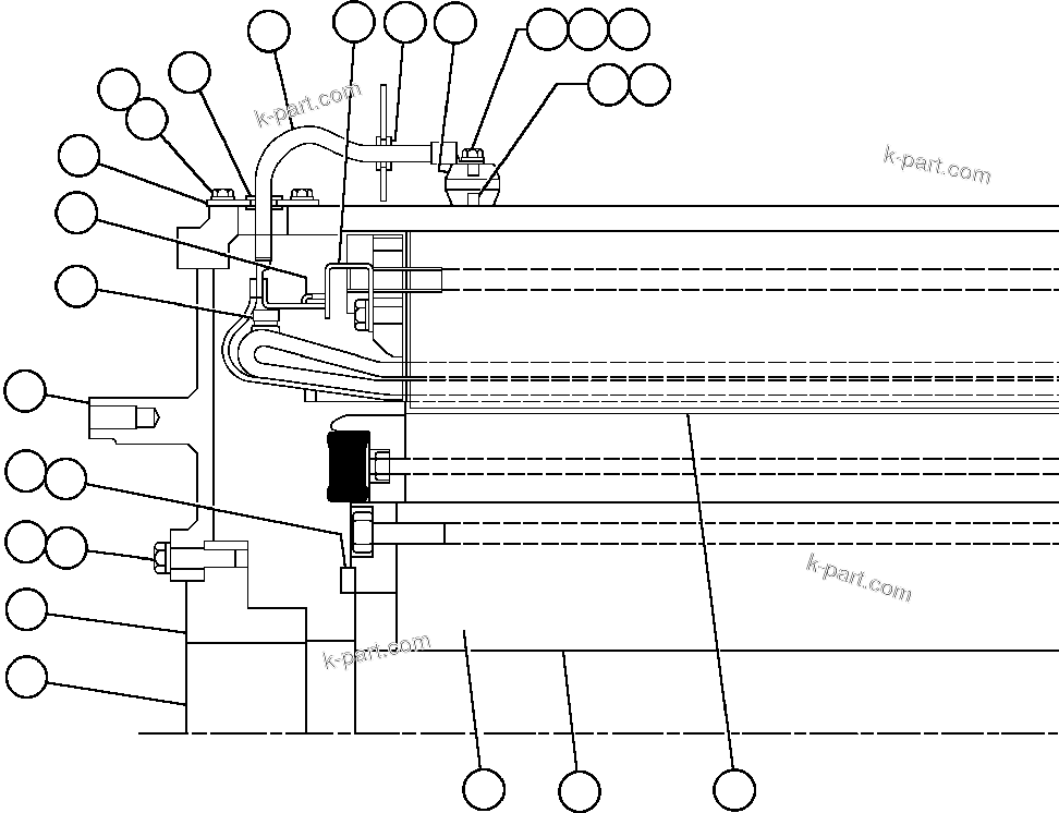 Komatsu parts book diagram for AFE48-AT  930E-2 S/N A30122-A30127 & A30130 BARRICK GOLDSTRIKE: ALTERNATOR - ENGINE MOUNT END