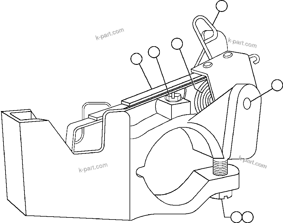 Komatsu parts book diagram for AFE48-AT  930E-2 S/N A30122-A30127 & A30130 BARRICK GOLDSTRIKE: ALTERNATOR - BRUSH HOLDER (VJ1024)