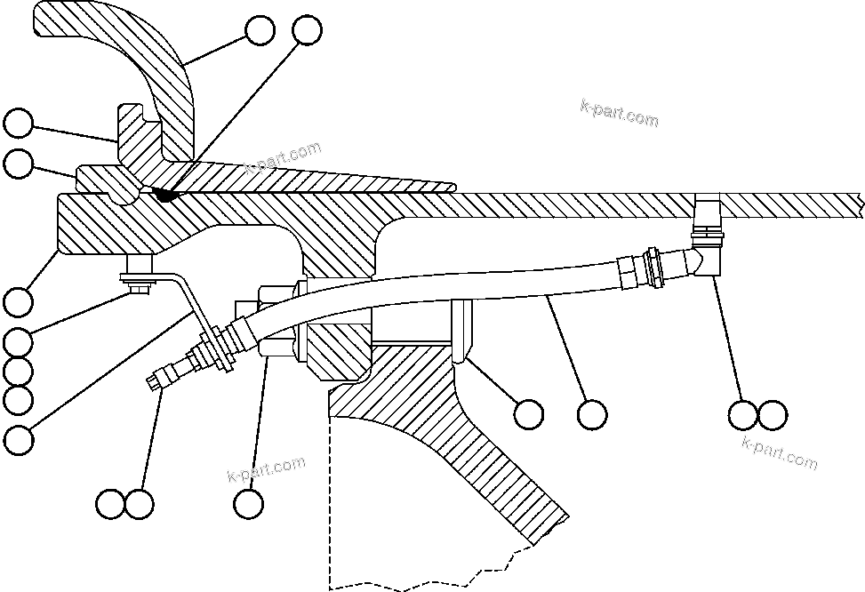 Komatsu parts book diagram for AFE48-AU  930E-2 S/N A30098 & A30100 BARRICK: FRONT WHEEL & MOUNTING