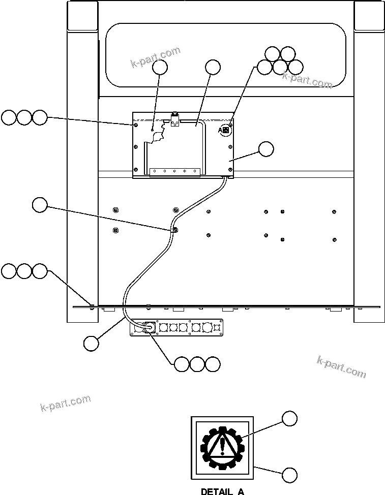 Komatsu parts book diagram for AFE48-AU  930E-2 S/N A30098 & A30100 BARRICK: D.I.D. PANEL INSTALLATION & COVER