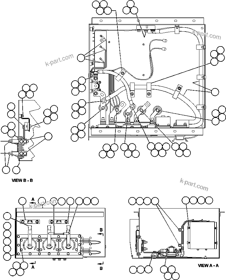 Komatsu parts book diagram for AFE48-AU  930E-2 S/N A30098 & A30100 BARRICK: BATTERY CONTROL BOX ASSEMBLY (EG7738)