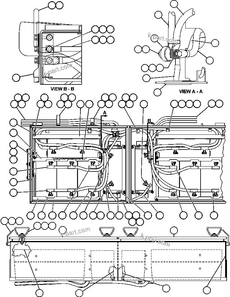 Komatsu parts book diagram for AFE48-AU  930E-2 S/N A30098 & A30100 BARRICK: BATTERY BOX ASSEMBLY (EH9126)