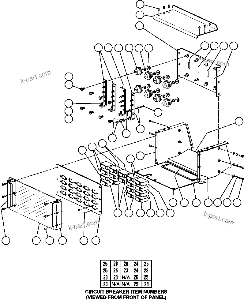 Komatsu parts book diagram for AFE48-AU  930E-2 S/N A30098 & A30100 BARRICK: DISTRIBUTION POWER BUS
