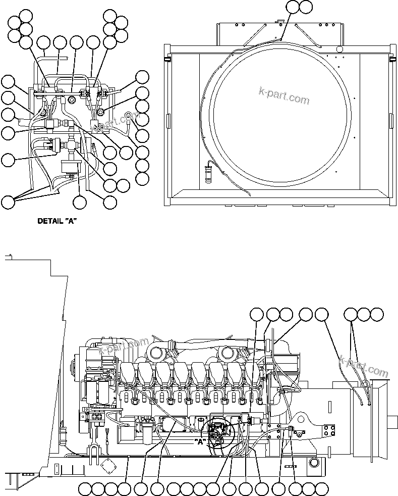 Komatsu parts book diagram for AFE48-AU  930E-2 S/N A30098 & A30100 BARRICK: ENGINE ELECTRICAL - LEFT SIDE