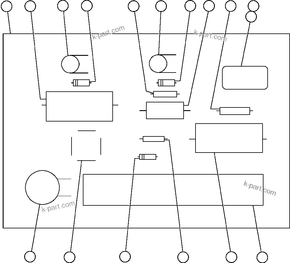 Komatsu parts book diagram for AFE48-AU  930E-2 S/N A30098 & A30100 BARRICK: FAULT DETECTION PANEL (VE6113)