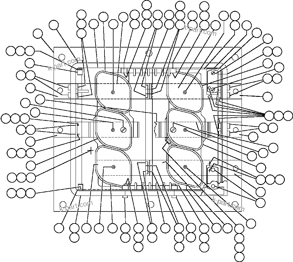 Komatsu parts book diagram for AFE48-AU  930E-2 S/N A30098 & A30100 BARRICK: ALTERNATOR EXCITER (A.F.S.E.) (PB8838)