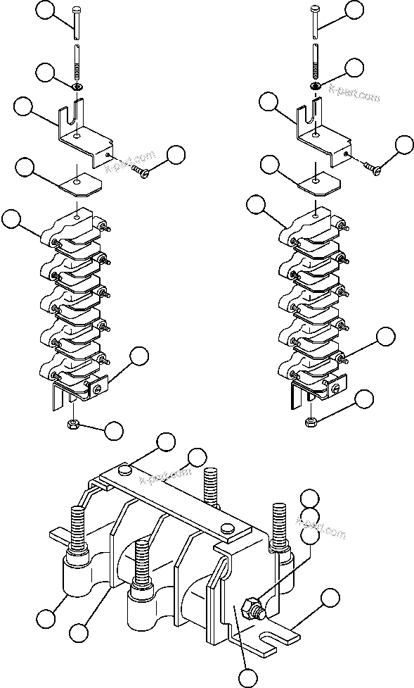 Komatsu parts book diagram for AFE48-AU  930E-2 S/N A30098 & A30100 BARRICK: TERMINAL BOARDS