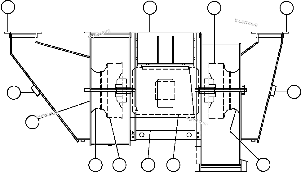 Komatsu parts book diagram for AFE48-AU  930E-2 S/N A30098 & A30100 BARRICK: AUXILIARY BLOWER ASSEMBLY (PB8991)