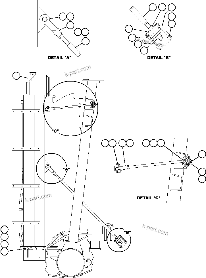 Komatsu parts book diagram for AFE48-BM  930E-2 S/N A30161 THRU A30163 CODELCO: RADIATOR SUPPORT & MOUNTING