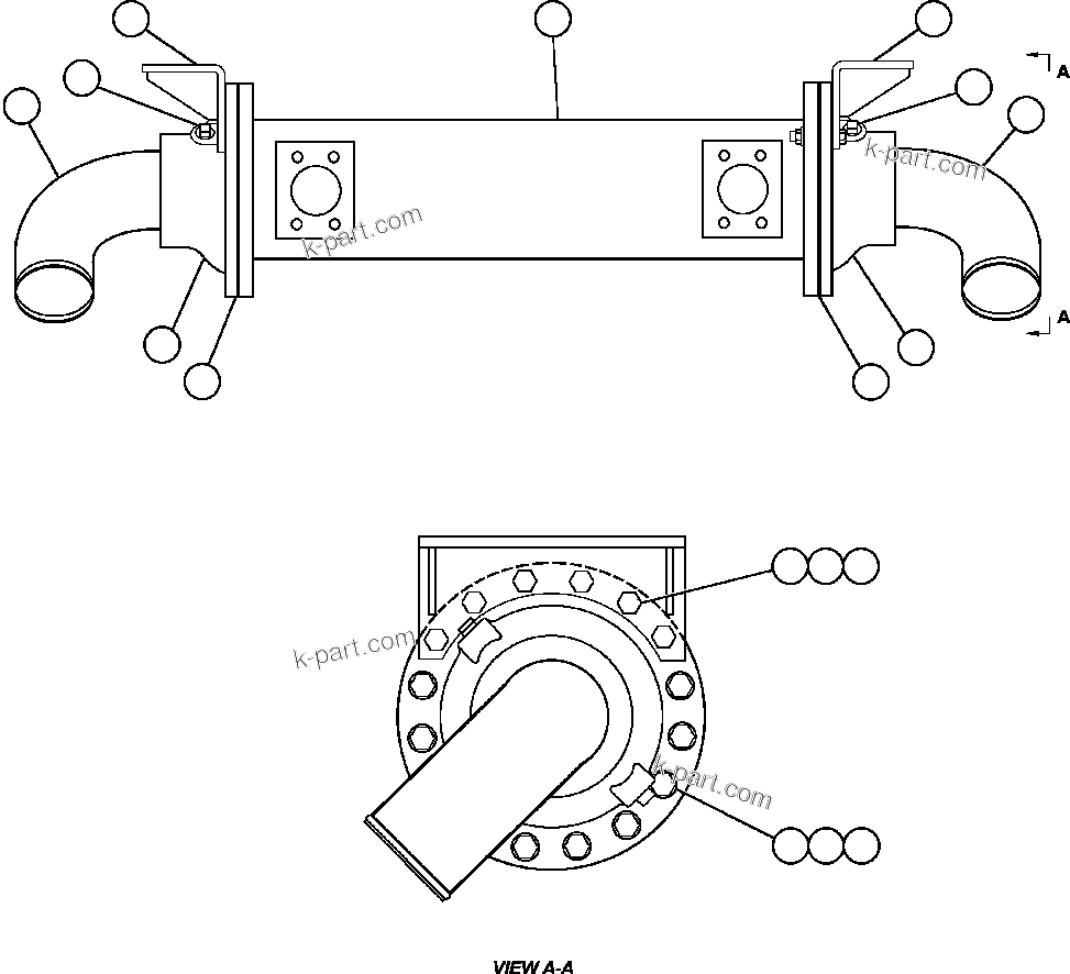 Komatsu parts book diagram for AFE48-BM  930E-2 S/N A30161 THRU A30163 CODELCO: HEAT EXCHANGER (PB9796)