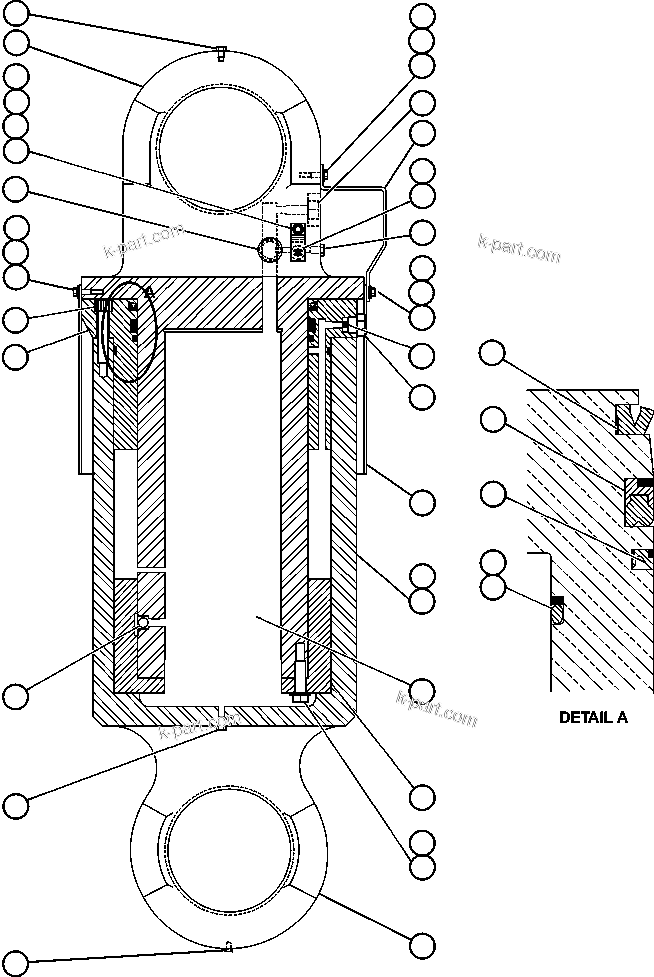 Komatsu parts book diagram for AFE48-BM  930E-2 S/N A30161 THRU A30163 CODELCO: REAR SUSPENSION ASSEMBLY (EH5949)