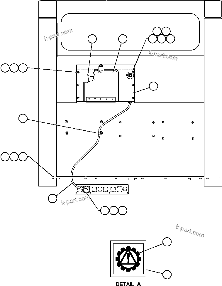 Komatsu parts book diagram for AFE48-BM  930E-2 S/N A30161 THRU A30163 CODELCO: D.I.D. PANEL INSTALLATION & COVER