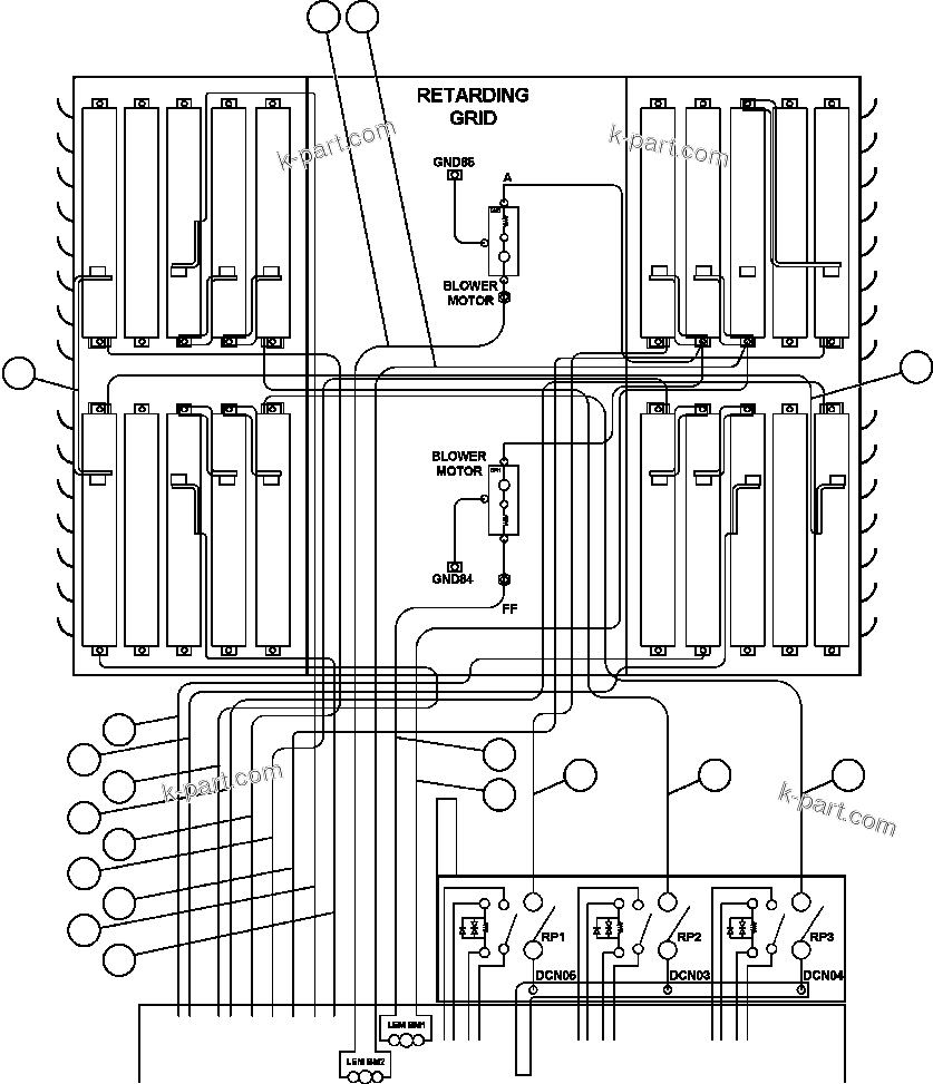 Komatsu parts book diagram for AFE48-BM  930E-2 S/N A30161 THRU A30163 CODELCO: ELECTRICAL COMPONENT POWER WIRING - 1